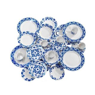 Set di stoviglie in porcellana 30 pezzi per 6 persone
