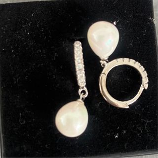 Pendientes de plata con perlas