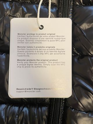 Abrigo Moncler Negro Talla M