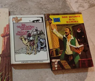 Libros juveniles: "Robinson crusoe" "Las minas de