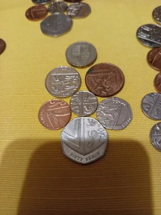 Lote Billetes y Monedas Reino Unido