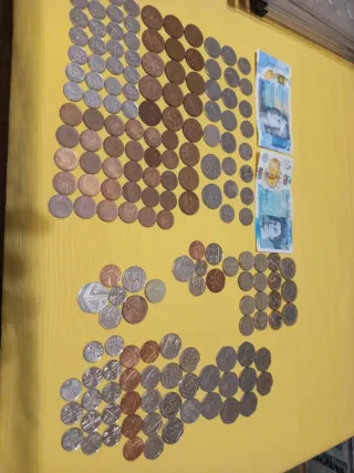 Lote Billetes y Monedas Reino Unido