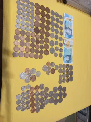 Lote Billetes y Monedas Reino Unido