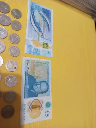 Lote Billetes y Monedas Reino Unido