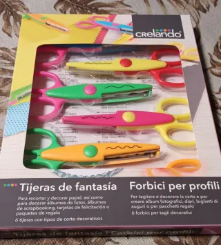 Set 6 Tijeras Decorativas Ciseladas Crelando