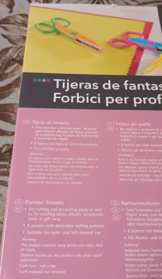 Set 6 Tijeras Decorativas Ciseladas Crelando