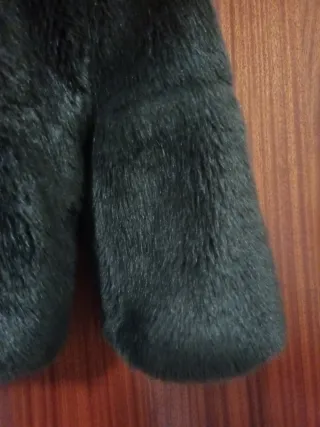 Chaquetón pelo sintético Zara Talla L