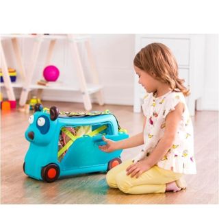 Maleta infantil azul con ruedas