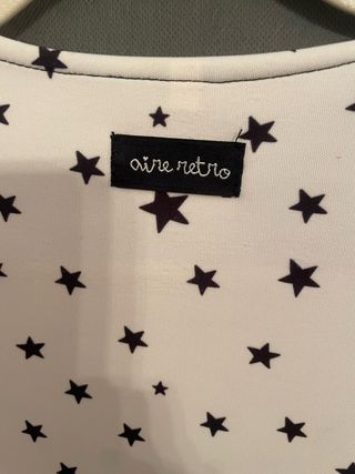 Vestido Aire Retro Estampado Estrellas