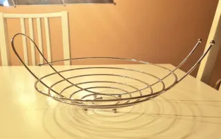 Portafrutta/Centrotavola in acciaio