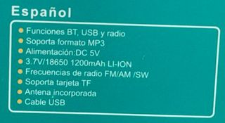Radio retro AM, FM, Bluetooth, USB, NUEVA