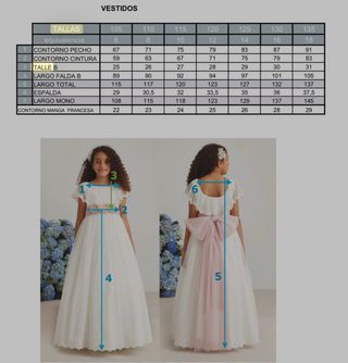 Vestido Comunión Angel Schlesser Blanco Nuevo