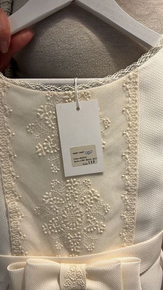 Vestido Comunión Angel Schlesser Blanco Nuevo