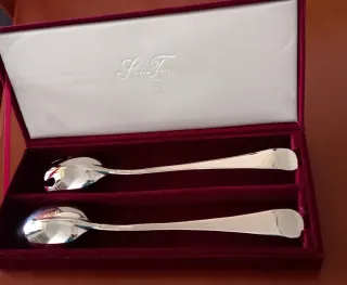 Juego Ensalada Bañado Plata auténtica