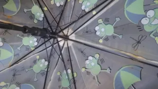 Paraguas infantil con ranas