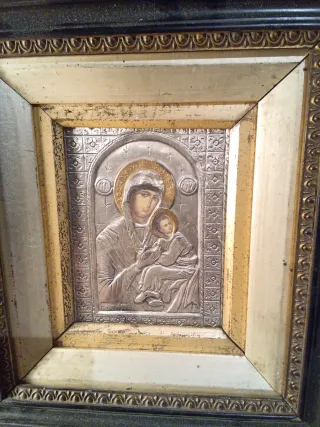 Icono Ruso Plata Ley 925 Firmado Camilletti