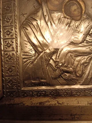 Icono Ruso Plata Ley 925 Firmado Camilletti