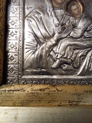 Icono Ruso Plata Ley 925 Firmado Camilletti