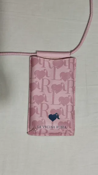 Bolso La Vecina Rubia rosa con cordón