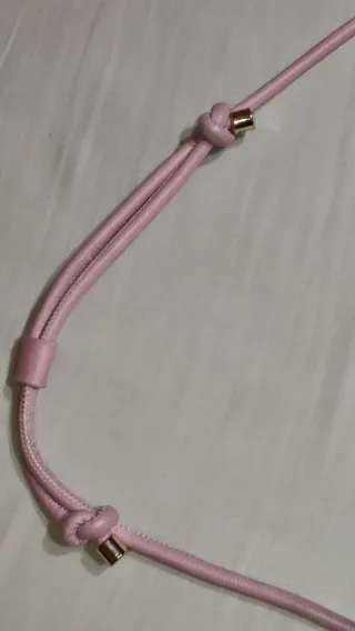 Bolso La Vecina Rubia rosa con cordón