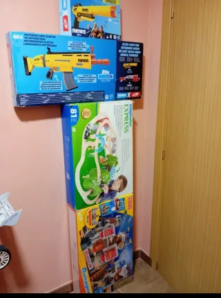 Lote Juguetes Nerf Fortnite y Tren