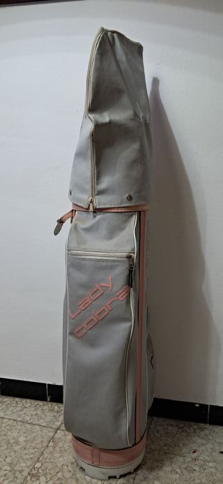 Bolsa de palos de golf Cobra gris y rosa