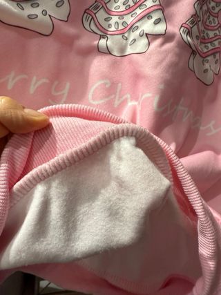 Sudadera Navidad Árboles Rosa niña 10 años