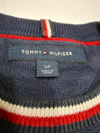 Pullover Tommy Hilfiger Blu/Grigio Taglia S