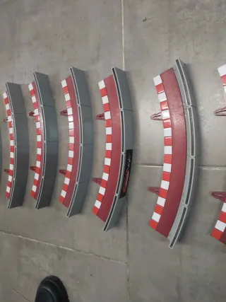 Scalextric lote 8 bordes curva r2 muros