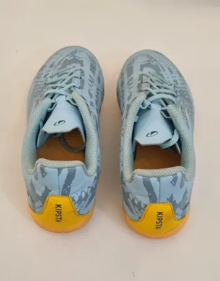 Zapatillas multitacos niño azul y amarillo