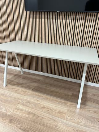 Escritorio beige/blanco