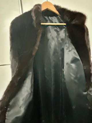 Abrigo pelo visón sintético Talla M