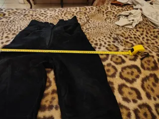 Pantalones de Piel Negra Talla 38