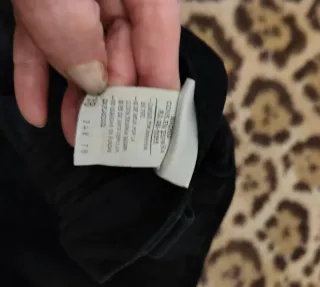 Pantalones de Piel Negra Talla 38