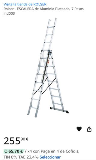 Escalera ROLSER 3 tramos 7 peldaños