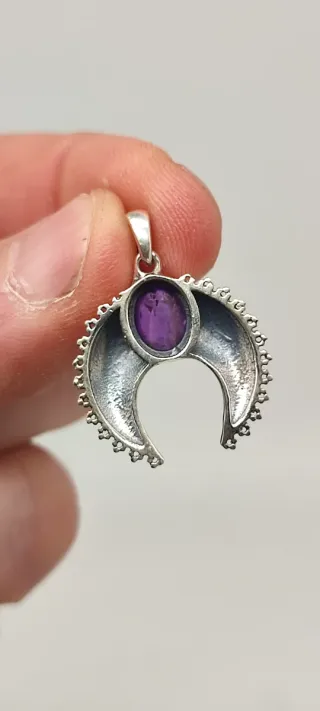 Colgante de Plata y Amatista.