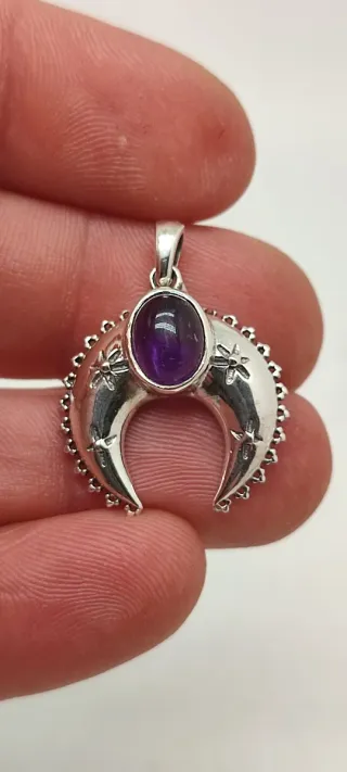 Colgante de Plata y Amatista.