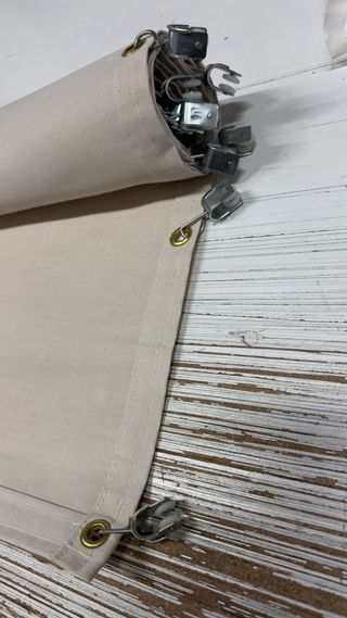 Cortina corredera con ojales NUEVA