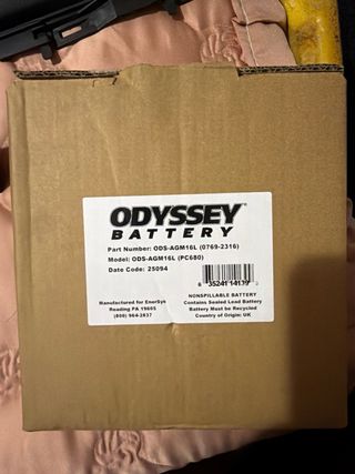 Bateria ligera odyssey extreme racing 25