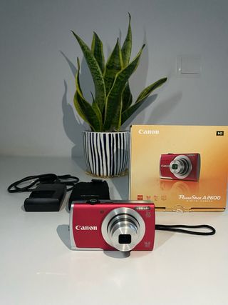 Canon PowerShot A2600 Cámara Digital Roja