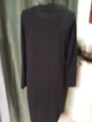 Vestito donna invernale nero e giallo