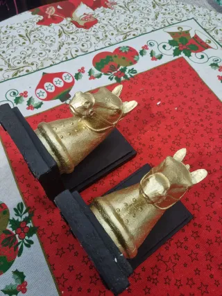 Sujetalibros Caballo Dorado (2 unidades)