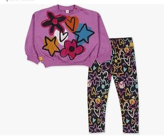 Conjunto de felpa ropa para niña