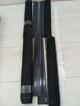 Cortina mosquitera gris 120 x 250 cm