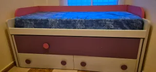 Cama nido semi nueva con cajones