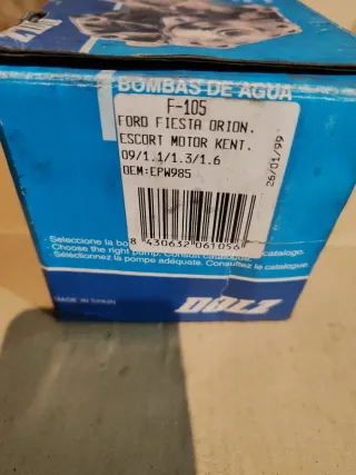 Bomba de Agua Ford Fiesta Escort MkI