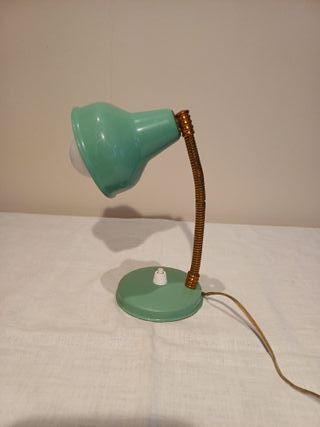 Lampada da tavolo vintage verde