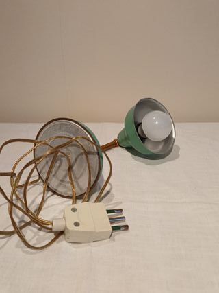 Lampada da tavolo vintage verde