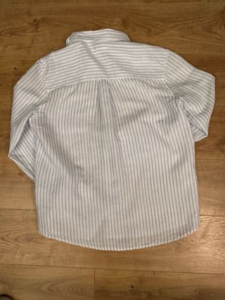 Camisa Zara Riscas Azul Tamanho M