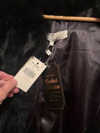 Chaleco Piel El Corte Inglés Talla L